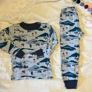 Hanna Andersson Organic Long John Pajama Set - 100 CM - US 4